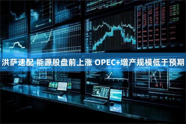 洪萨速配 能源股盘前上涨 OPEC+增产规模低于预期