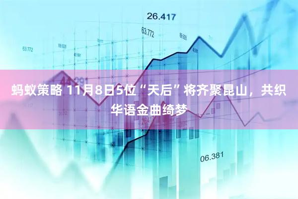 蚂蚁策略 11月8日5位“天后”将齐聚昆山，共织华语金曲绮梦